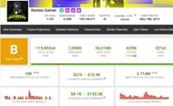 Romeo Gamer's monthly income (Image via Social Blade)